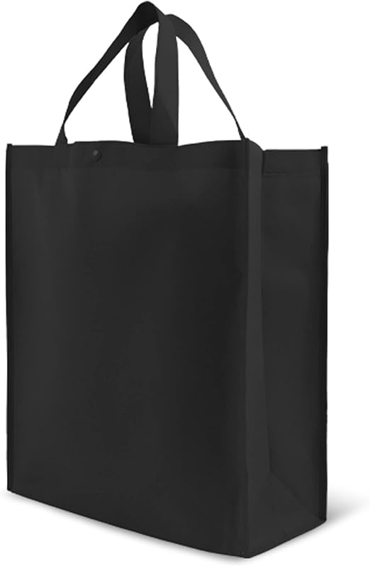 Simply Green Solutions Simply Green Solutions Reusable Grocery Tote Bag Large 10 Pack - Black