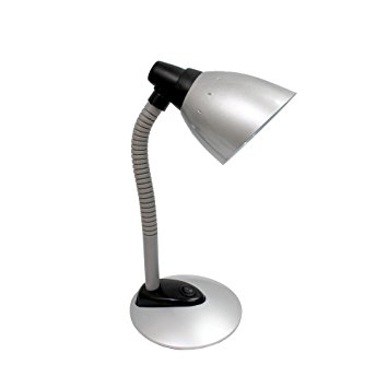Simple Designs LD1008-SLV High Power LED Desk Lamp, Silver