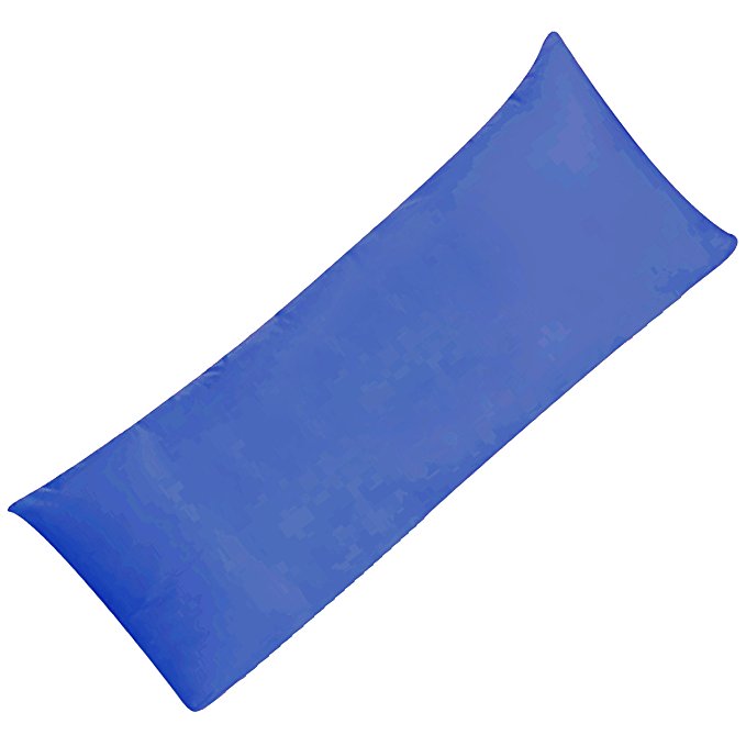 Body Pillowcase Pillow Cover 20 x 54 100 Cotton Brushed Microfiber Body Pillow Cover Envelope Closure Dark Blue