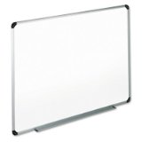 Universal 36 x 24 in Melamine Dry Erase Board with AluminumPlastic Frame