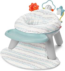 Skip Hop 2-in-1 Sit-up Activity Baby Chair, Silver Lining Cloud