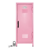 Mini Locker with Lock and Key Light Pink -1075 Tall