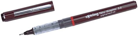 rOtring Tikky Graphic 0.4 mm Black Ink Disposable Fine Liner - 2 pk