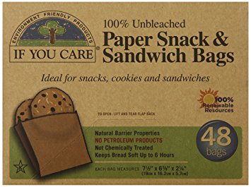 If You Care Unbleached Sandwich Bags, 48 Count