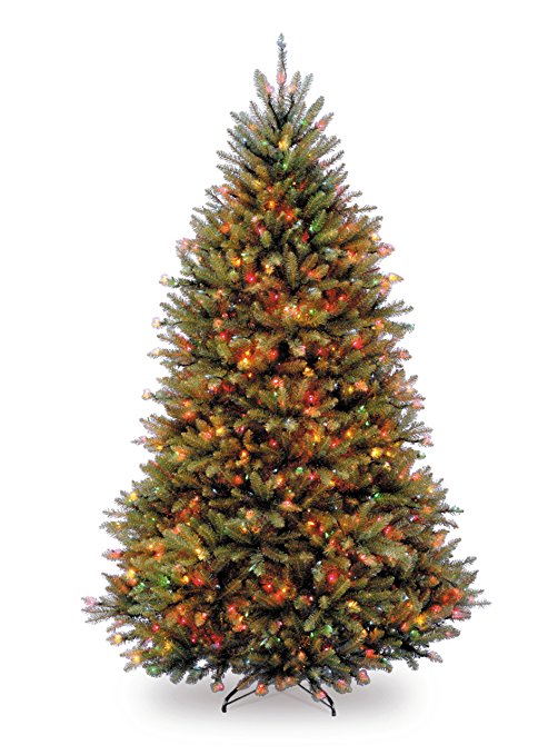 National Tree Company 6-1/2-Feet Dunhill Fir Tree with 650 Multicolor Lights