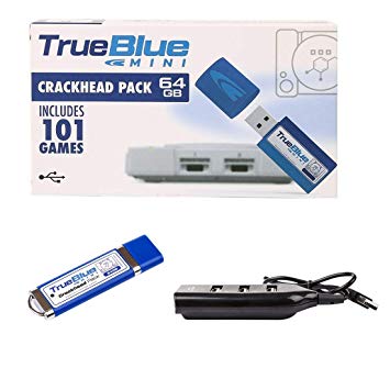 PeleusTech True Blue Mini Crackhead Pack for Playstation Classic - 64GB