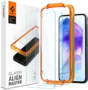 Spigen Alignmaster Tempered Glass Screen Protector for Samsung Galaxy A55 5G