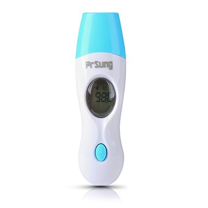 PrSung 4 in 1 Infrared Non-Contact Thermometer Suitable for Infants and Adults