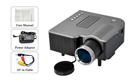 Multimedia Mini LED Projector | Portable Digital Projector for Computers, Game Machines, DVD Players