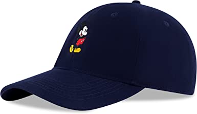 Disney Men's Mickey Mouse Baseball Cap, Snap-Back Dad Hat