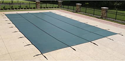 Blue Wave 16-ft x 32-ft Rectangular In Ground Pool Safety Cover - Green