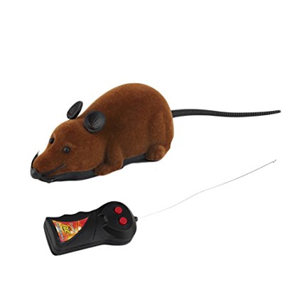 LUOEM Remote Control Rat Plush Mouse Toy for Cat Dog Kid