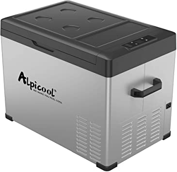 Alpicool C40 Portable Refrigerator 42 Quart(40 Liter) Vehicle, Car, Turck, RV, Boat, Mini Fridge Freezer for Travel, Outdoor and Home use -12/24V DC and 110-240 AC