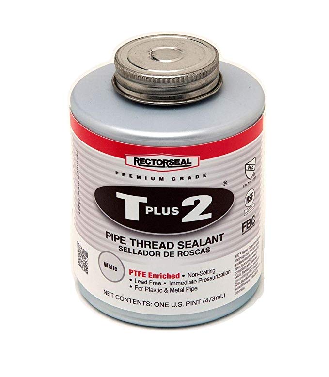Rectorseal 23431 Pint Brush Top T Plus 2 Pipe Thread Sealant