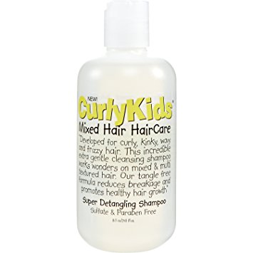 CurlyKids Mixed Haircare Super Detangling Shampoo, 8 Ounce