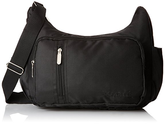 Suvelle Slouch Travel Crossbody Bag Shoulder Handbag Multi Pocket Nylon Purse 2054