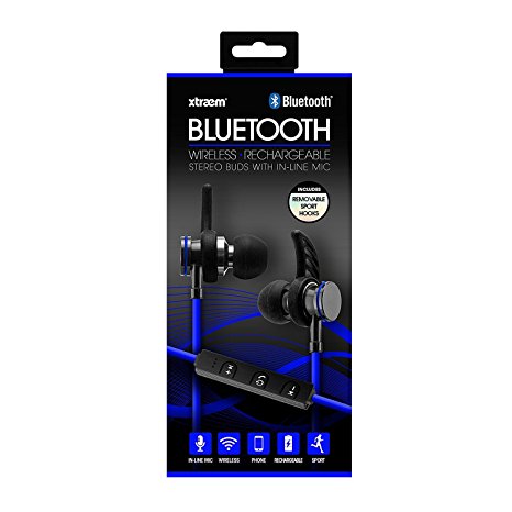 Pro Series Bltooth Earbud Size Ea Sentry Pro Series Bluetooth Earbuds With Hooks & Mic Blue