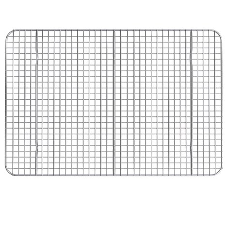 Stainless Steel Cooling Rack - 10 Inches X 15 Inches Heavy Duty Commercial Metal Wire Grid Rack
