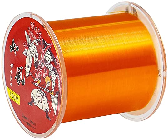 Premium Monofilament Fishing Line - Monofilament Fishing Line 500Yds - Ultimate Strength Abrasion Resistant Leader Line Strong Mono, Mono Fishing Line 10-35LB, Low- & High-Vis Available