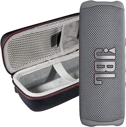 JBL Flip 6 IP67 Waterproof Portable Wireless Bluetooth Speaker with Exclusive Protective Hardshell Case (Gray)