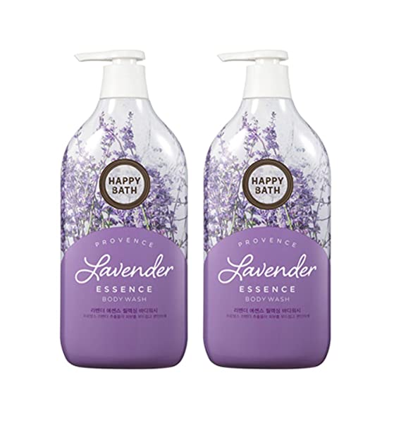 Happy Bath Body Wash 500ml (17.6oz) - Lavender (2 Bottles)