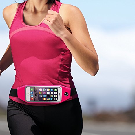 Running Belt / Sports Armband, Shalwinn Waterproof Running Sports Armband /Waist Bag Running Belt Bag Running Pouch with Touch Screen for iPhone 6S Plus / 6 Plus / 6S / 6, Galaxy Note 5 / S7 / S6