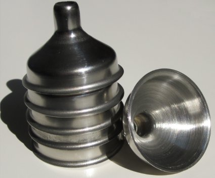 Stainless Steel Mini Funnel for Essential Oil Bottles  Flasks - Pack of 6