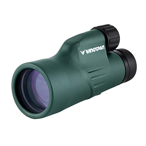 Wingspan Optics Navigator 12X50 High Powered Monocular. The Perfect Tool for the Outdoor Adventurer, Bird Watcher or Explorer. Bright and Clear Views. 12X to See 12X Closer. Waterproof