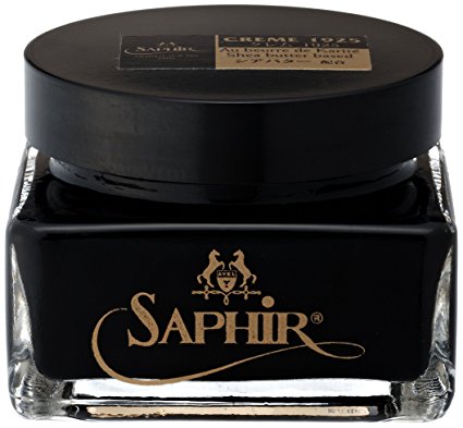 Saphir Pommadier Cream Polish 75ml ((01) BLACK)
