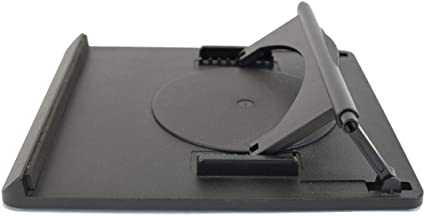Swivel Laptop Stand: adjustable height rotating desktop computer riser for notebooks under 15”. Portable ergonomic macbook pro computer cooler cooling