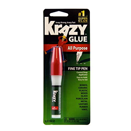 Krazy Glue KG82448R Instant Crazy Glue All Purpose Pen 0.106-Ounce