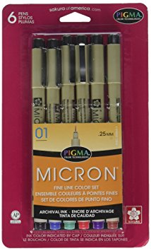 Sakura Pigma Micron 0.25-mm Point Pens