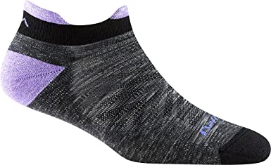 Darn Tough (Style 1047) Women's No Show Tab Ultra-Lightweight with Cushion Run Sock