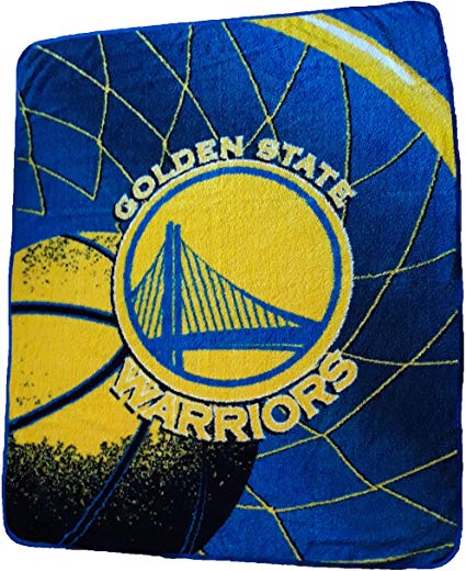 Officially Licensed NBA "Reflect" Sherpa on Sherpa Throw Blanket, Multi Color, 50" x 60"