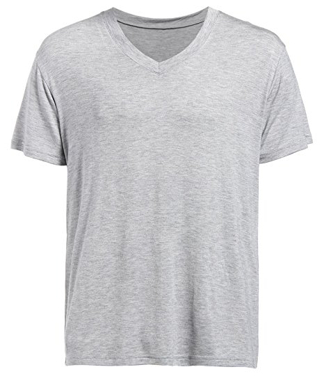 Latuza Men's V-Neck Elastic T-Shirt