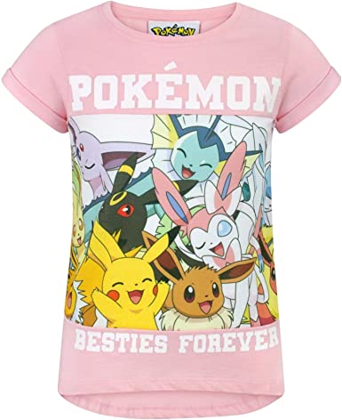 Pokemon Childrens/Girls Besties Forever T-Shirt