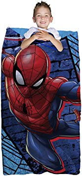 Marvel Spiderman Blue Thwip 2 Piece Children's Slumber Bag - 30" x 54"