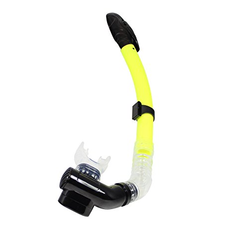 Fishtown Diving Snorkels – 17.5 inch Dual Valve Easy Breathe Snorkel, Reduces Water Intake, Mouthpiece Swivels for Optimum Comfort, Ideal for Water Sports, Promotes Proper Body Position and Technique