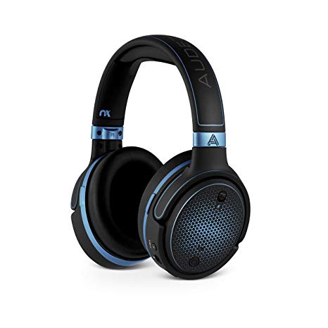 Audeze Mobius | Premium 3D Gaming Headset | Surround Sound | Head Tracking | Bluetooth | Over-Ear Gaming Headphones | Blue Trim