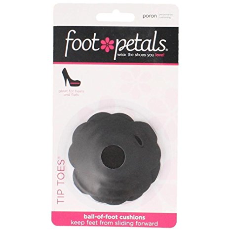 Foot Petals Women's Tip Toes Ball of Foot Cushions BLACK IRIS One Sz