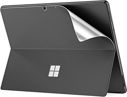 MoKo Tablet Back Skin Stick Decal for Microsoft Surface Pro 8 13" Touchscreen 2021 Release Tablet, PU Leather Protective Decal Body Skin Cover for Surface Pro 8 13-Inch 2021, Dark Gray