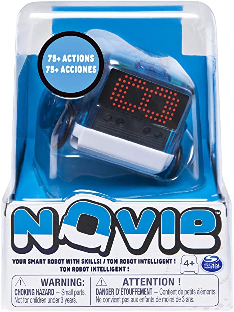 Boxer Novie - Interactive Smart Robot with Personality - Over 75 Actions and Learns 12 Tricks - Blue, Ages 4