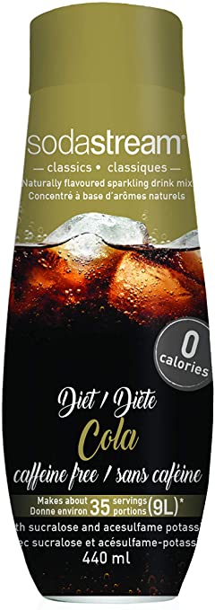 SodaStream Fountain Style Sparkling Drink Mix - Caffeine Free Diet Cola Mix