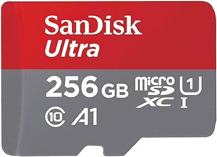 SanDisk Ultra SDSQUAC-256G-GH3MA UHS-I Class 10 microSD Card, 256 GB