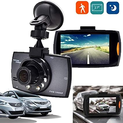 Vividy Dash Cam 2.7''LCD Durable Practical HD 1080P Display Wide Angle Lens Car Driving Recorder,120° Wide Angle, In-Visor Video