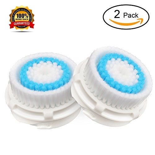 Stouch 2 Pack Deep Pore Facial Cleansing Brush Replacement Heads for Radiance, Acne and Blackhead Removal Compatible with Mia 1, Mia2, Mia3 (Aria), SMART Profile, Alpha Fit, Pro, Plus Cleanser System