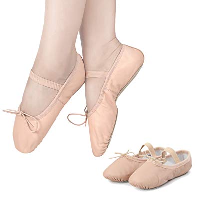 Ballet Shoes for Toddler Girls Dance Full Sole Leather Ballet Slippers