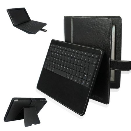 KHOMO ® PU Leather Case with DETACHABLE Bluetooth Keyboard for Apple iPad 2 , iPad 3 & iPad 4 (The new iPad HD)