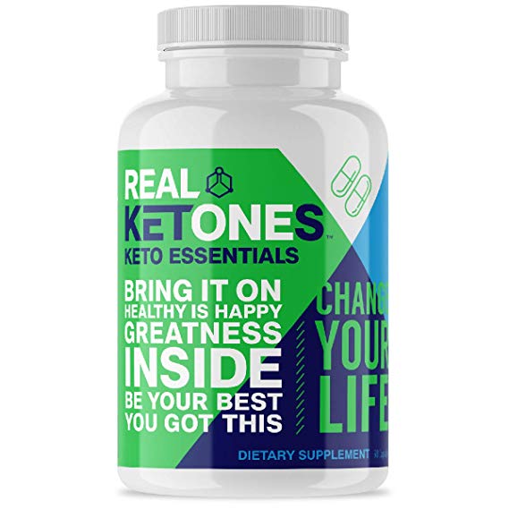 Real Ketones Essentials - Keto Vitamins - Cortisol Support, Molecular Support and Amino Blend for Keto, Paleo and Other Low Carb Diets, 90 Capsules