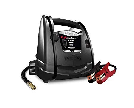 Schumacher SJ1330 1000 Peak Amp Jump Starter and Air Compressor with 12V USB Portable Power Ports